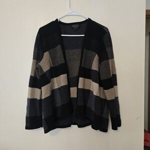 Pendleton Black and Tan Cardigan Sweater